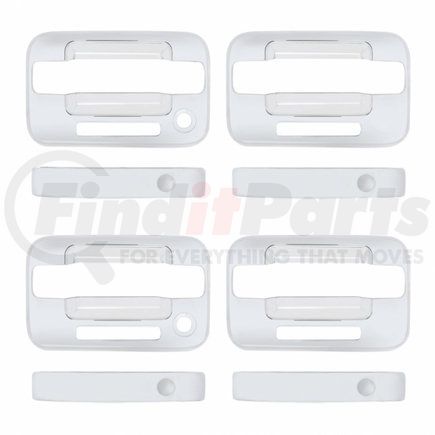 F150-0004 by UNITED PACIFIC - Door Handle - Exterior, Set, Chrome, with Keyless Entry, for 2004+ Ford F150 4-Door Models