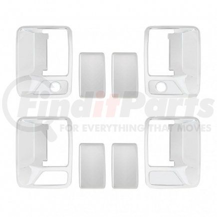 FSD-0004 by UNITED PACIFIC - Exterior Door Handle Set - Chrome, for Ford Super Duty, Door