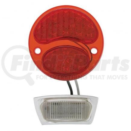 FTL2831LED-L by UNITED PACIFIC - Tail Light Upgrade Kit - LED 6V, Red Lens, Driver Side, for 1928-1931 Ford Model A