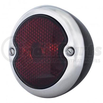 FTL3336R-BK by UNITED PACIFIC - Tail Light - 19 LED, Passenger Side, Red Glass Lens, with Black Housing, for 1933-1936 Ford Car and Truck