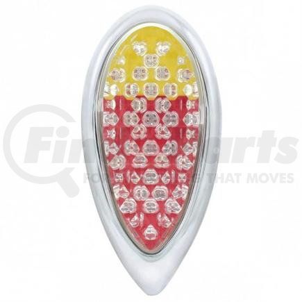 FTL383905 by UNITED PACIFIC - Tail Light - 21 LED, 1941 Ford Car Style, with Chrome Bezel & Flush Mounting Pad