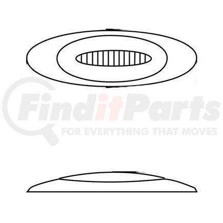 36988B by UNITED PACIFIC - Clearance Light - Bulk, M1 Millennium GloLight, 13 LED, Amber LED/Lens