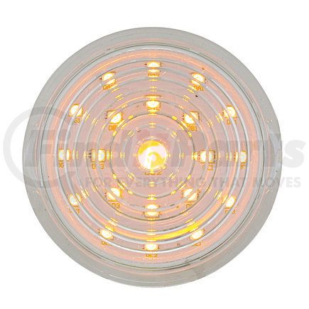 FPL4748C by UNITED PACIFIC - Parking Light Lens - 21 LED, Amber, with Amber LED, for 1947-1948 Ford Car and 1942-1947 Truck