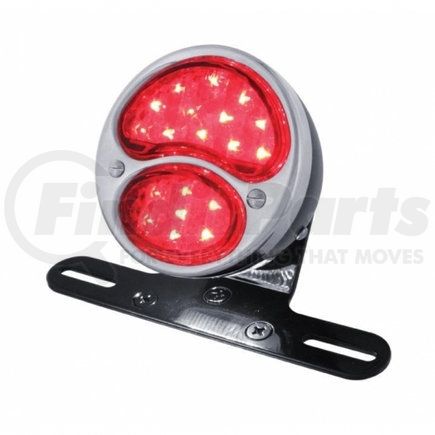 20334 by UNITED PACIFIC - Tail Light - LED, "DUO Lamp", with Black Aluminum Housing, Red Lens