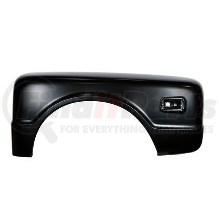 110912 by UNITED PACIFIC - Fender - Steel, Black EDP, Rear, Driver Side, for 1968-1972 Chevy/GMC Stepside Truck