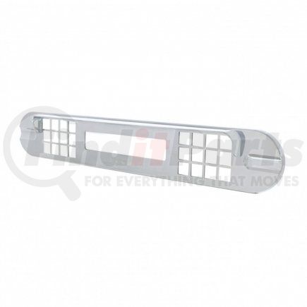 42372 by UNITED PACIFIC - Instrument Cover - For Dash Warning Light Panel, Chrome, Plastic, Center, for Freightliner Cascadia