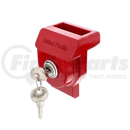90619 by UNITED PACIFIC - Gladhand Lock - Heavy Duty, Aluminum, Red