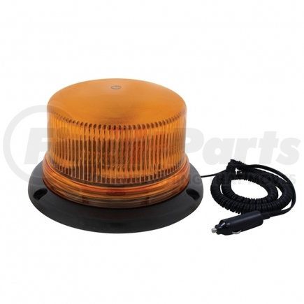 36666 by UNITED PACIFIC - Beacon Light - Round, 3 High Power LED, Amber Lens, Magnetic Mount