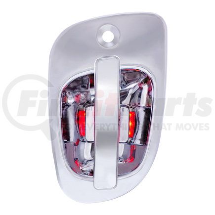 42493 by UNITED PACIFIC - Door Handle - Exterior, LH, 6 Red LED Chrome for Freightliner