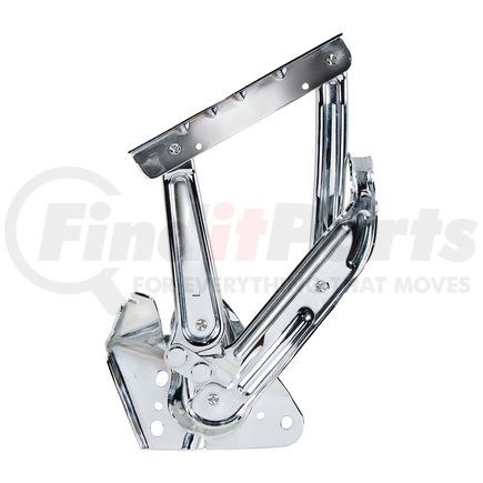 110897 by UNITED PACIFIC - Hood Hinge - Driver Side, Chrome, for 1967-1972 Chevrolet and GMC Truck