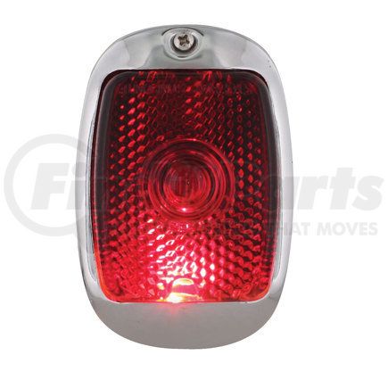 C7028L by UNITED PACIFIC - Tail Light Assembly - Driver Side, with Stainless Steel Housing, for 1940-53 Chevy and GMC Truck