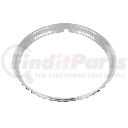 A6224-3 by UNITED PACIFIC - Wheel Side Ring - Beauty Rim, 14", Smooth, Stainless Steel