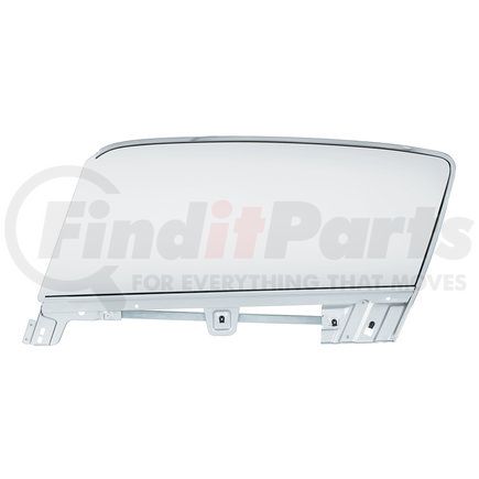 110629 by UNITED PACIFIC - Door Glass - Driver Side, Assembly, for 1967-1968 Ford Mustang Fastback