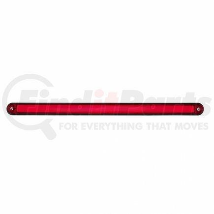 36493 by UNITED PACIFIC - Light Bar - "Glo" Light, LED, Stop/Turn/Tail Light, Red LED and Lens, Black/Plastic Housing, Dual Function, 24 LED Light Bar
