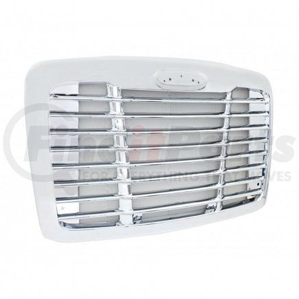 21140 by UNITED PACIFIC - Grille - Chrome, with Chrome Bug Screen, for Freightliner Cascadia