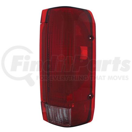 110173 by UNITED PACIFIC - Tail Light Assembly - Incandescent, Red/Clear Lens, Passenger Side, for 1990-1996 Ford Styleside Pickup and 1990-1996 Fullsize Bronco