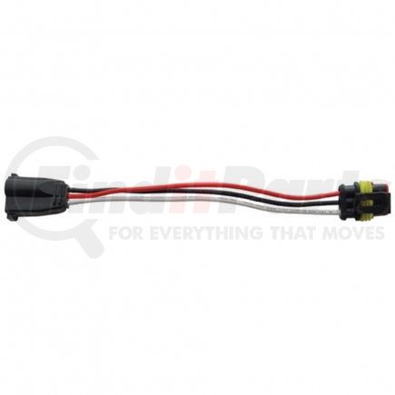 34236 by UNITED PACIFIC - Multi-Purpose Wiring Harness - Bulk, 3-Way, Molded, Female Bullet Plug, to 3-Way TE AMP Style