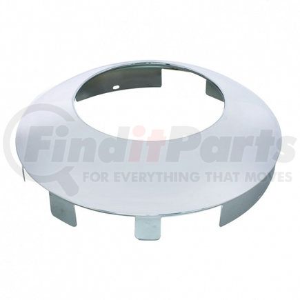 10109 by UNITED PACIFIC - Axle Hub Cap - Front, Universal, Chrome, with Hubometer Hole, 1" Lip