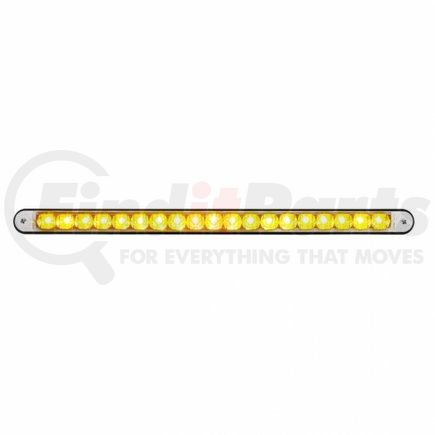 36490 by UNITED PACIFIC - Light Bar - LED, Reflector/Turn Signal Light, Amber LED, Clear Lens, Black/Plastic Housing, 19 LED Light Bar