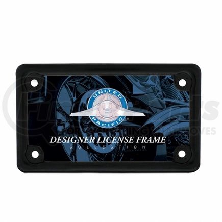 50109 by UNITED PACIFIC - License Plate Frame - Black, Motorcycle