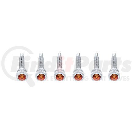 23872 by UNITED PACIFIC - Dash Panel Screw - 6-Pack, Short, with Copper Crystal, for Navistar and International