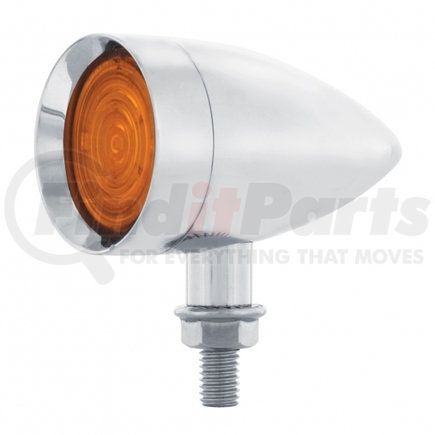 36996 by UNITED PACIFIC - Mini Bullet Light - 9 LED, with Chrome Housing, Amber LED/Amber Lens