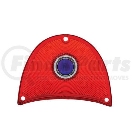 C5704-1 by UNITED PACIFIC - Tail Light Lens - Plastic, with Blue Dot, for 1957 Chevy Passenger Car