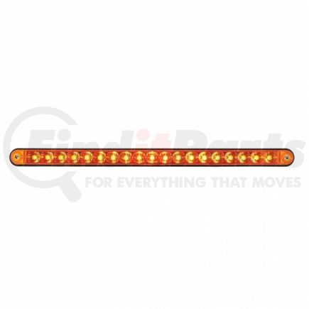 36488 by UNITED PACIFIC - Light Bar - LED, Reflector/Turn Signal Light, Amber LED and Lens, Black/Plastic Housing, 19 LED Light Bar