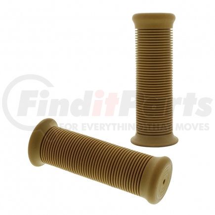 52007B by UNITED PACIFIC - Handlebar Grip Set - Motorcycle, Natural Color, Rubber, 7/8" or 1" (22/25mm)