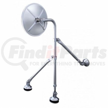 60036 by UNITED PACIFIC - Fender Mirror - Tripod, 8 1/2", Stainless