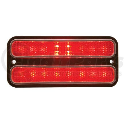 CML6872R by UNITED PACIFIC - Side Marker Light - 18 LED, with Stainless Steel Trim, For 1968-1972 Chevy & GMC Truck, Red Lens