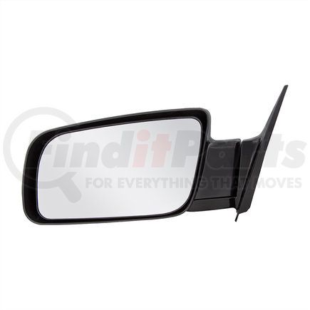 110986 by UNITED PACIFIC - Door Mirror - With Black Plastic Housing, Manual, Foldable, Driver Side, for 1988-2000 Chevy & GMC Truck