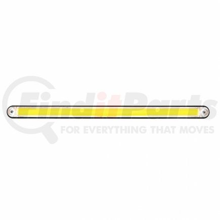 36494 by UNITED PACIFIC - Light Bar - "Glo" Light, LED, Turn Signal Light, Amber LED, Clear Lens, Black/Plastic Housing, Dual Function, 24 LED Light Bar
