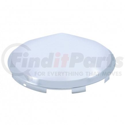20122 by UNITED PACIFIC - Axle Hub Cap - Front, 6 Uneven Notched, Stainless Steel, Pointed, 7/16" Lip