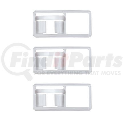 41938 by UNITED PACIFIC - Toggle Switch Trim - Chrome, Old Style, for Freightliner
