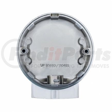 30491 by UNITED PACIFIC - Turn Signal Light Housing - Rear, Chrome, with 1156 Plug, for Harley