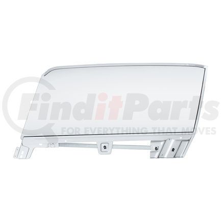 110625 by UNITED PACIFIC - Door Glass - Driver Side, Complete Clear, Assembly, for 1967-68 Ford Mustang, Convertible