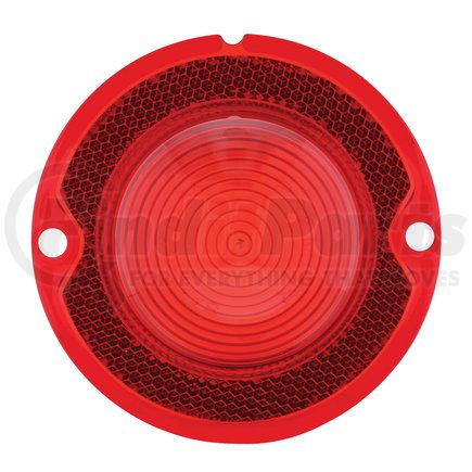 C5801 by UNITED PACIFIC - Tail Light Lens - 58, Plastic, Incandescent, Red, Passenger Side, with Guide Script, for 1958 Chevy