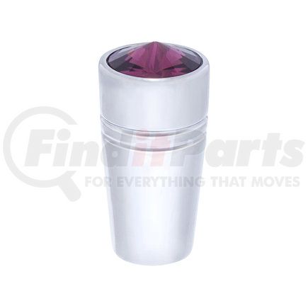 40216 by UNITED PACIFIC - Toggle Switch Extension - Chrome Plated, Aluminum, with Purple Diamond, for Mini Peterbilt
