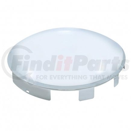 20121 by UNITED PACIFIC - Axle Hub Cap - Front, 6 Uneven Stainless Steel, Dome Style, 1" Lip