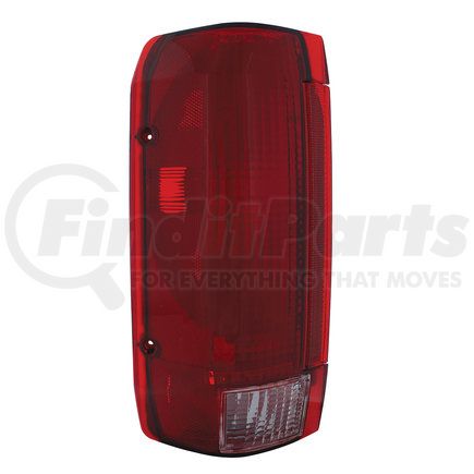 110172 by UNITED PACIFIC - Tail Light Assembly - Red/Clear Lens, Driver Side, for 1990-1996 Ford Styleside Pickup and 1990-1996 Fullsize Bronco