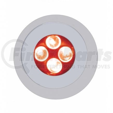38690 by UNITED PACIFIC - License Plate Mounting Hardware - License Plate Fastener, 4 LED, Red LED