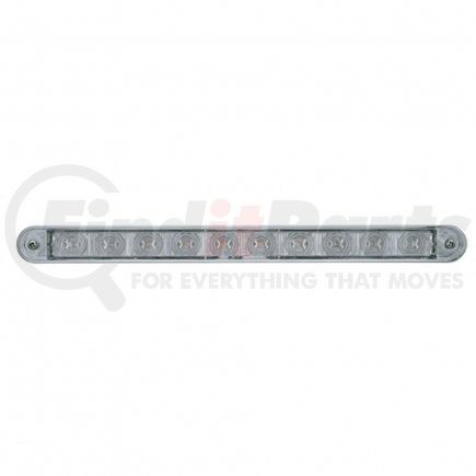 39308 by UNITED PACIFIC - Turn Signal Light - 10 LED 9" Turn Signal Light Bar, with Bezel, Amber LED/Clear Lens