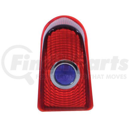 C4005-1 by UNITED PACIFIC - Tail Light Lens - Glass, with Blue Dot, for 1949-1950 Chevy Passenger Car