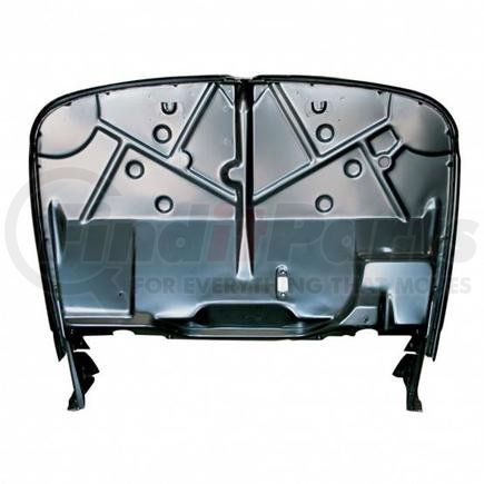 B20089 by UNITED PACIFIC - Firewall - Black EDP, Steel, without Holes, For 1932 Ford Car/Truck
