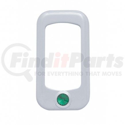 41144 by UNITED PACIFIC - Rocker Switch Face Plate - Rocker Switch Trim, with Green Diamond