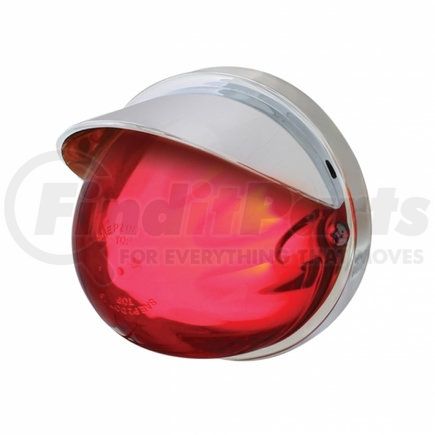 34405 by UNITED PACIFIC - Truck Cab Light - 9 LED Dual Function "Glo" Watermelon Flush Mount Kit, with Visor, Red LED/Red Lens