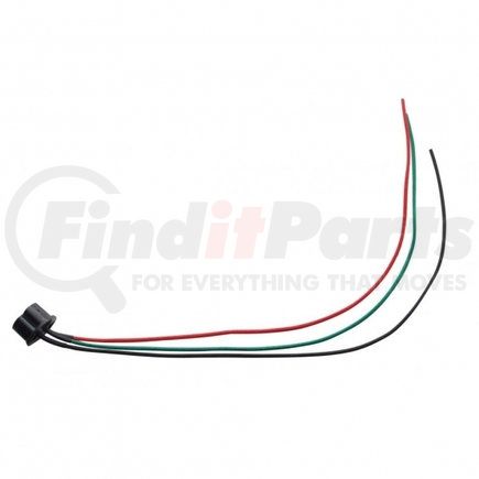 34222 by UNITED PACIFIC - Headlight Wiring Harness - Headlight Pigtail, 3 Contact Female, for H4 Halogen Bulb
