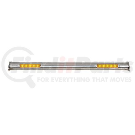 F3201LED by UNITED PACIFIC - Spreader Bar - Polished, Stainless Steel, with LED Turn Signals, Front, for 1932 Ford Car and Truck