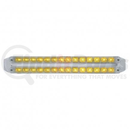 37675 by UNITED PACIFIC - Turn Signal Light - Dual 14 LED 12" Light Bars, Amber LED/Chrome Lens